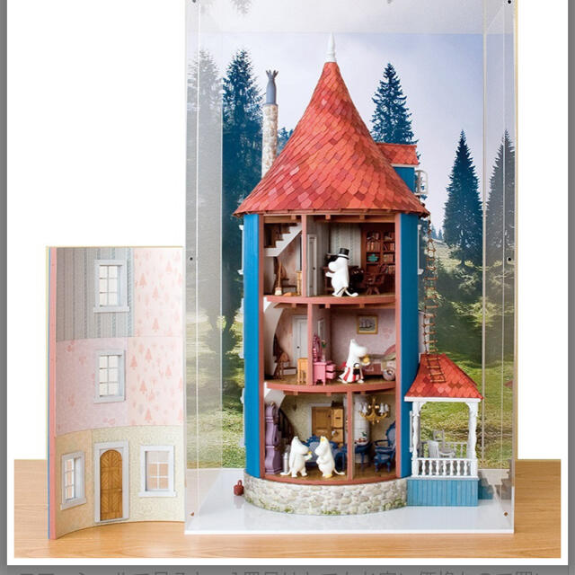 ムーミンハウスをつくる【全100号】キット 付録、ディスプレイケース