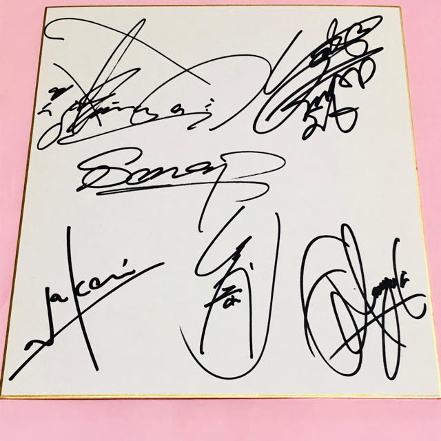 Johnny's - 超希少‼︎SMAP5人のサイン色紙 の通販 by Raurora's shop