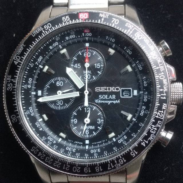 SEIKO - SEIKO PROSPEX V172-0AC0スカイプロフェッショナル ソーラーの