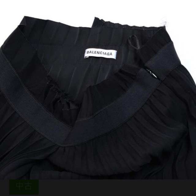 BALENCIAGA - 2019 年 バレンシアガ オーバーロゴ プリーツスカート