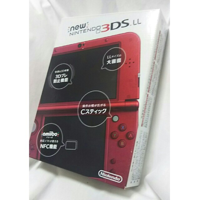 新品 Newニンテンドー3DS LL メタリックレッド