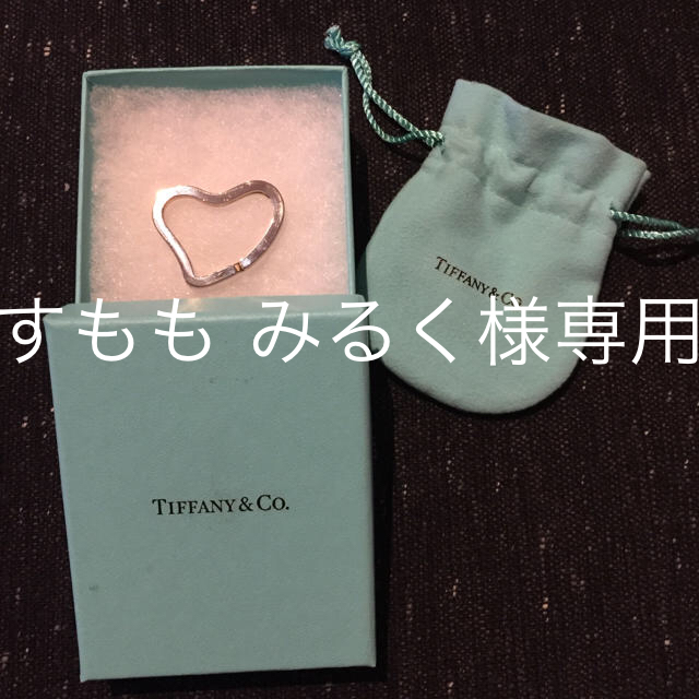 Tiffany & Co. - 【未使用】ティファニー オープンハート キーリングの