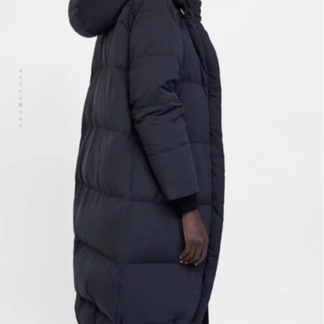 ZARA - お値下げ♪新品完売品ザラzaraロングダウンジャケット黒Sベンチ