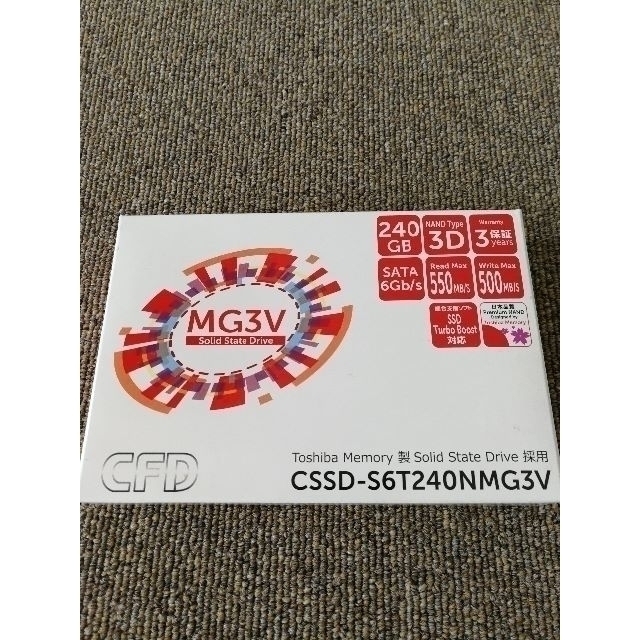 東芝 - 未使用 東芝製SSD採用 CSSD-S6T240NMG3V 240GB SSDの通販 by