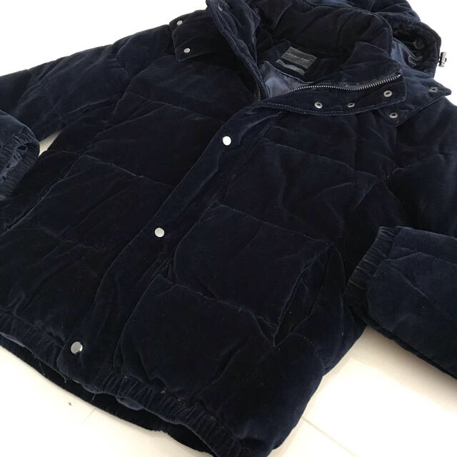 ZARA - ZARA ベロア ダウンジャケット Mの通販 by ぶーたん｜ザラなら
