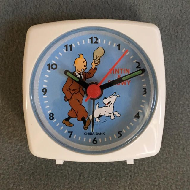 タンタン & スノーウィー 目覚まし機能付時計の通販 by リコ's shop