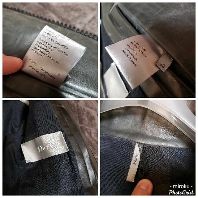 DIOR HOMME - 【激レア】Dior Homme エディ初期 レザーライダース 44の