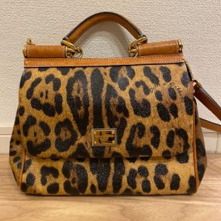 DOLCE & GABBANA マザーズバッグ レオパード ドルガバ