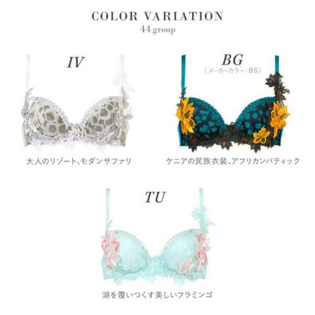 Wacoal - サルート44グループPアップブラソングセットの通販 by