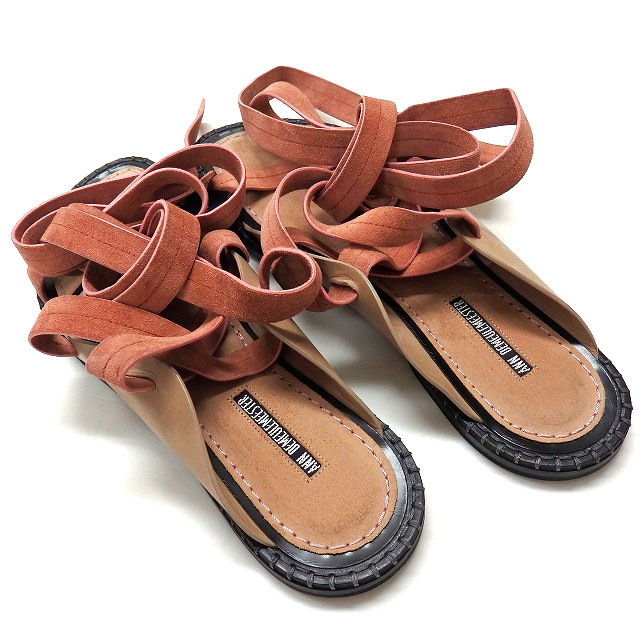 ANN DEMEULEMEESTER アンドゥムルメステール 18SS レースアップレザー