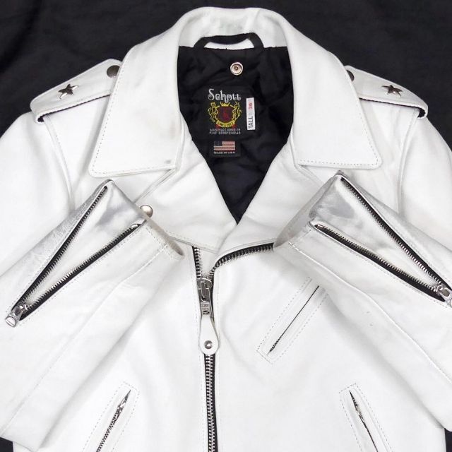 schott - アメリカ製 ショット ロング ライダースジャケット 本革
