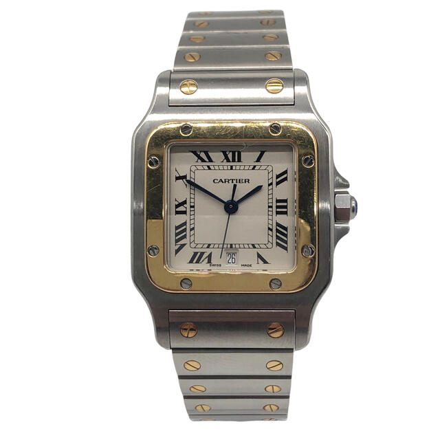 Cartier - カルティエ サントスガルベ LM デイト クォーツ 腕時計 SS