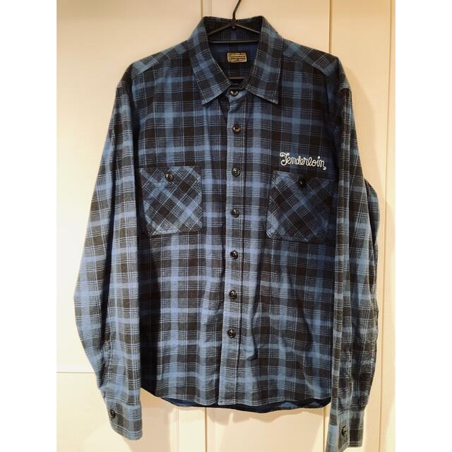 TENDERLOIN - 【激レア】テンダーロイン チェックネルシャツ 青 M