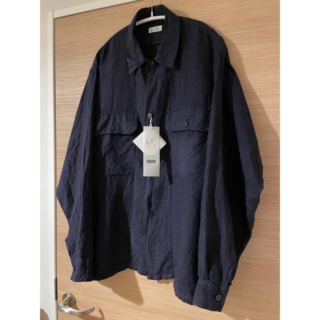 COMOLI - 22ss COMOLI ピッコロ製 リネンCPOシャツ Navy 46の通販 by