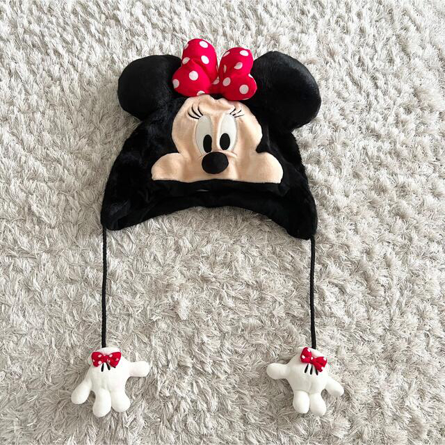 Disney マフラーファンキャップ ミニーマウス ミニーマウス ヒョウ柄