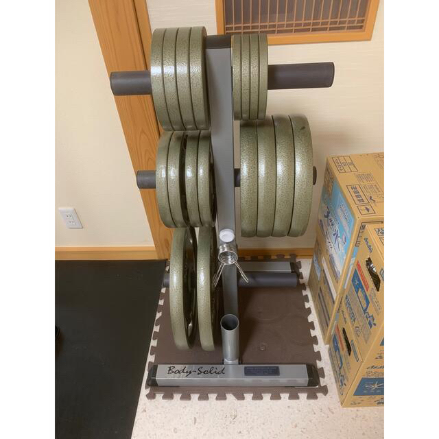 オリンピックシャフト、プレート Life fitness オリンピックプレート