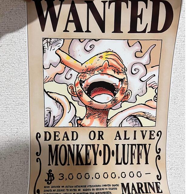 モンキー・D・ルフィ 手配書 ポスター ギア 5 太陽の神ニカの通販 by