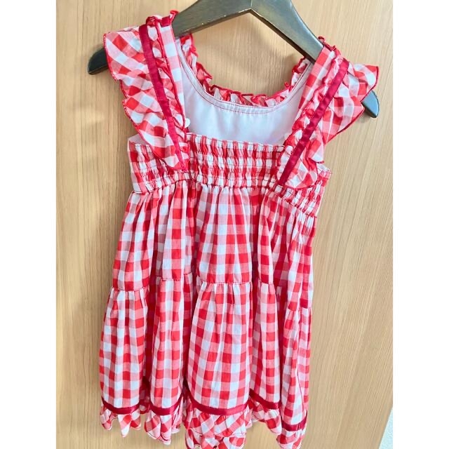 Shirley Temple - シャーリーテンプル ギンガムチェック ワンピース 赤