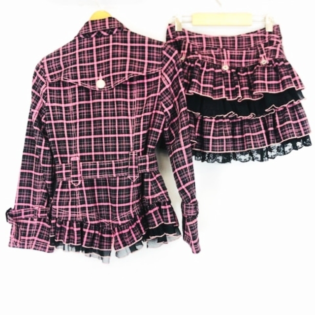 ALGONQUINS - ALGONQUINS チェック ダブルライダース スカート