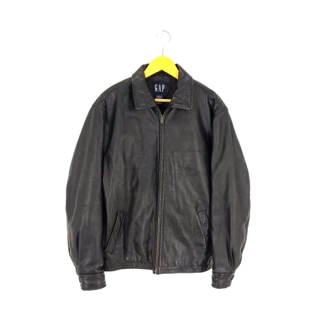 90s old ギャップ 本革 レザージャケット ブルゾン 中綿キルト y2k