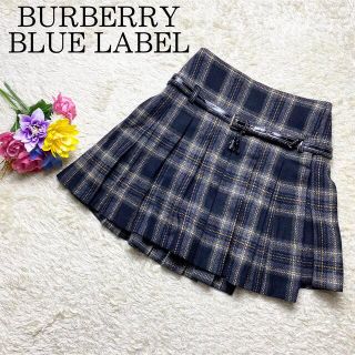 BURBERRY BLUE LABEL（ミニスカート ・ グリーン・カーキ/緑色系）の