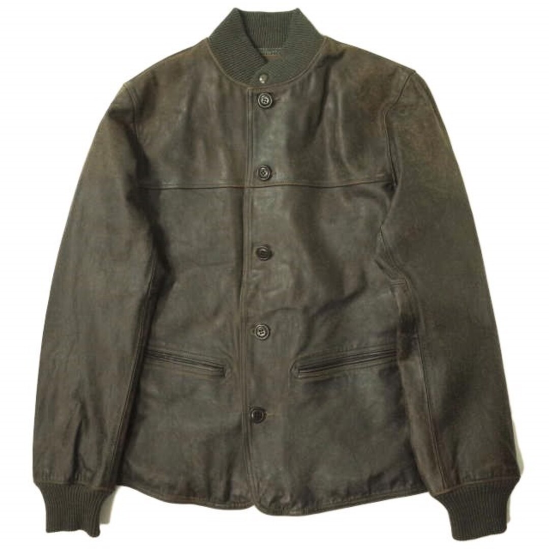 RRL - RRL ダブルアールエル Leather Car Coat レザーカーコート