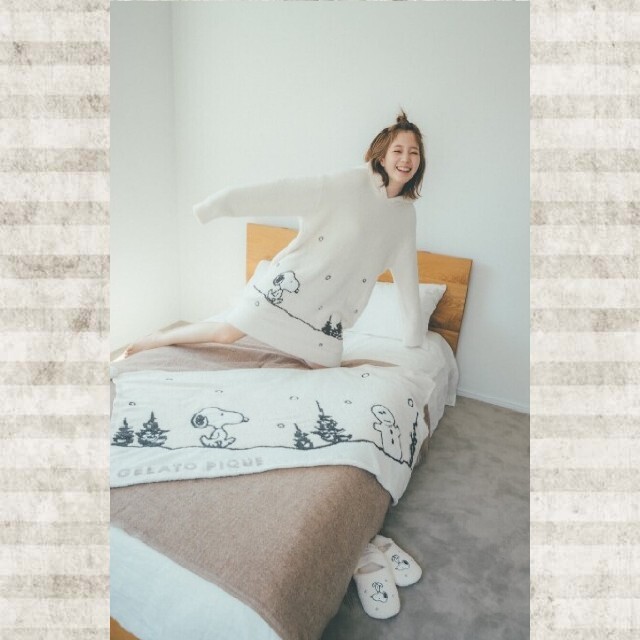 gelato pique - ジェラートピケ♡スヌーピー♡パネルジャガードフード