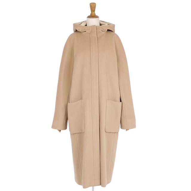 Max Mara - マックスマーラ フード付き ロングコート ウール カシミヤ