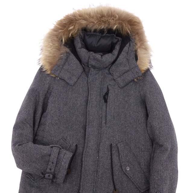 nano・universe - ナノユニバース 西川ダウン コート ツイード ダウン