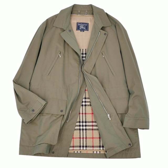 BURBERRY - バーバリー コート ハーフコート ジップアップ 裏チェック