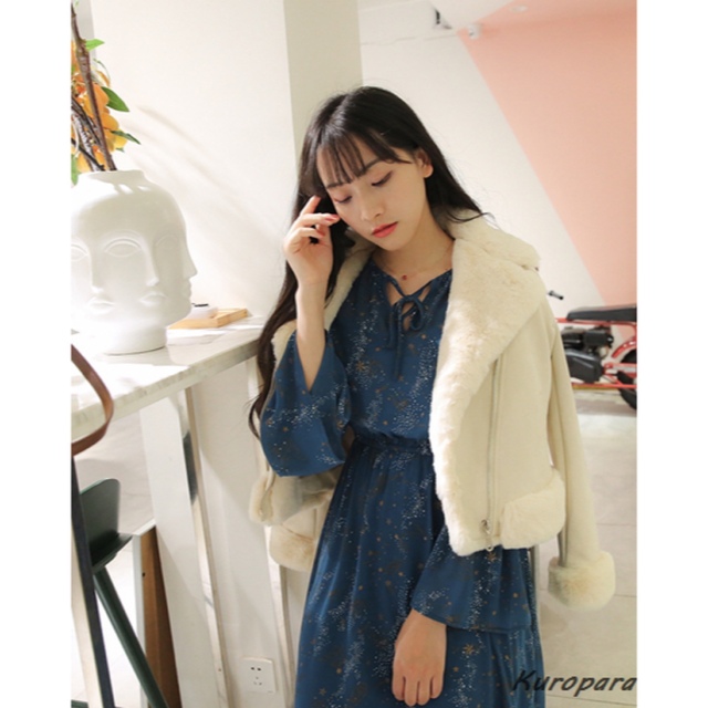 Rirandture - フェイクファーライダースジャケットの通販 by かな's