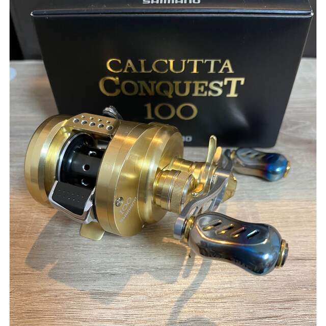 SHIMANO - シマノ カルカッタコンクエスト100 リブレハンドル カスタム