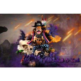 ワンピース 黒ひげ 黒髭 ガレージキット ワーコレサイズ フィギュアの