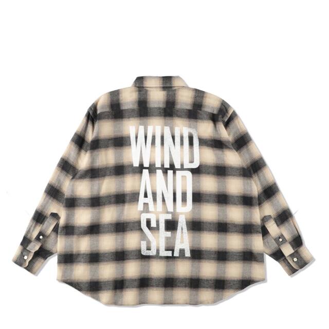WIND AND SEA - ウィンダンシー WDS CHECK SHIRTS / YELLOW Lサイズの