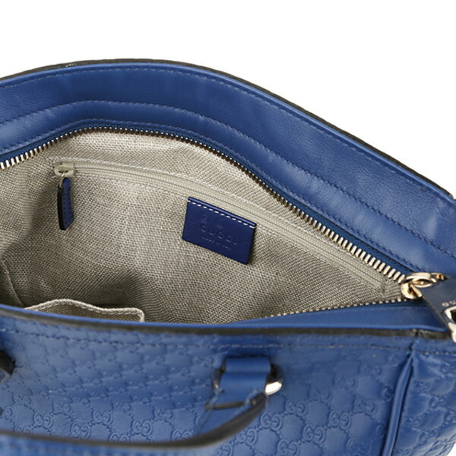 GUCCI - 新品 グッチ GUCCI ハンドバッグ マイクログッチシマ ブルー