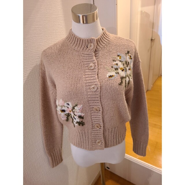 SEVEN TEN×KEITAMARUYAMA フラワー刺繍ニットカーディガン SEVENTEN