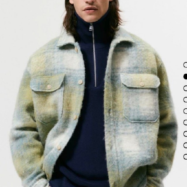 ZARA - Zara ウール チェック ジャケットの通販 by セール's shop