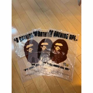 A BATHING APE - アベイシングエイプ ジッパー袋 大3枚セットの通販 by