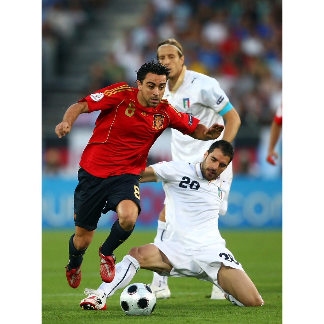 adidas - 2008 スペイン代表 #8 シャビ Sサイズ EURO優勝 ユニフォーム