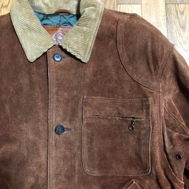 Golden Bear - 90s USA製 GOLDEN BEAR スエード ジャケット レザー 茶