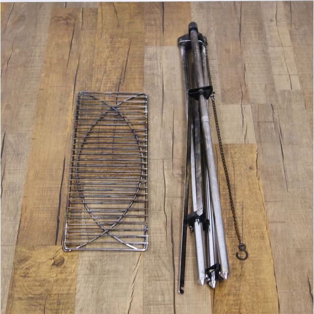 Snow Peak - 廃番 スノーピーク snowpeak ザ 三脚スタンド バック付 ST