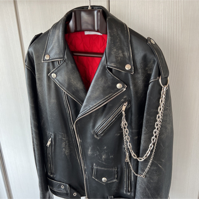 AMBUSH - 【1】G-DRAGON着 AMBUSH チェーンライダースジャケットの