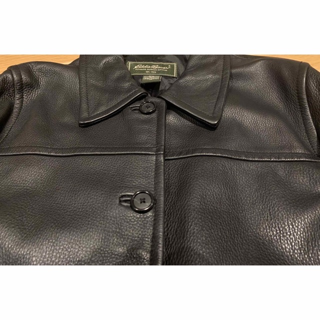 Eddie Bauer - エディーバウアー カーコート レザージャケット 本革