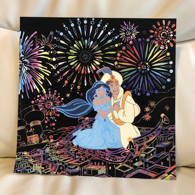 スクラッチアート 完成品 ディズニーの通販 by パプリカ ｜ラクマ
