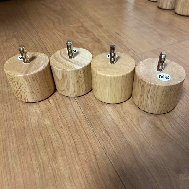 MUJI (無印良品) - 無印良品 木製脚・5cmナチュラル(M8) 4本組の通販