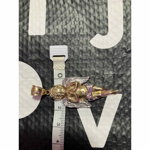 AVALANCHE - 10k ゴールド ホワイト コンビ エンジェル ペンダント