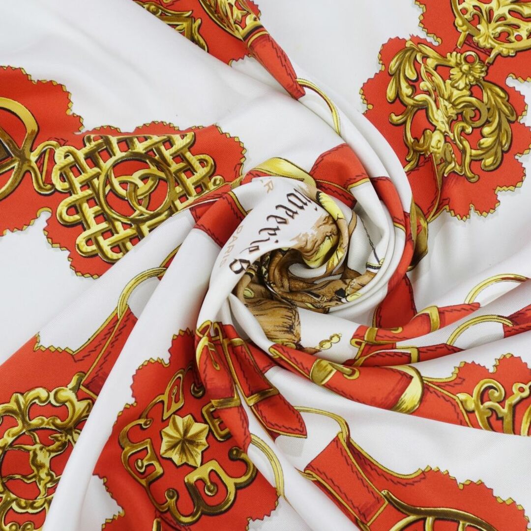 HERMES - エルメス HERMES カレ90 スカーフ Cuiveeries(馬車) シルク