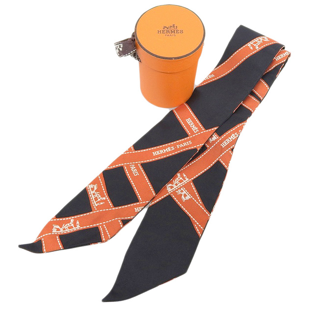 HERMES - 【本物保証】 箱付 超美品 エルメス HERMES ツイリー リボン