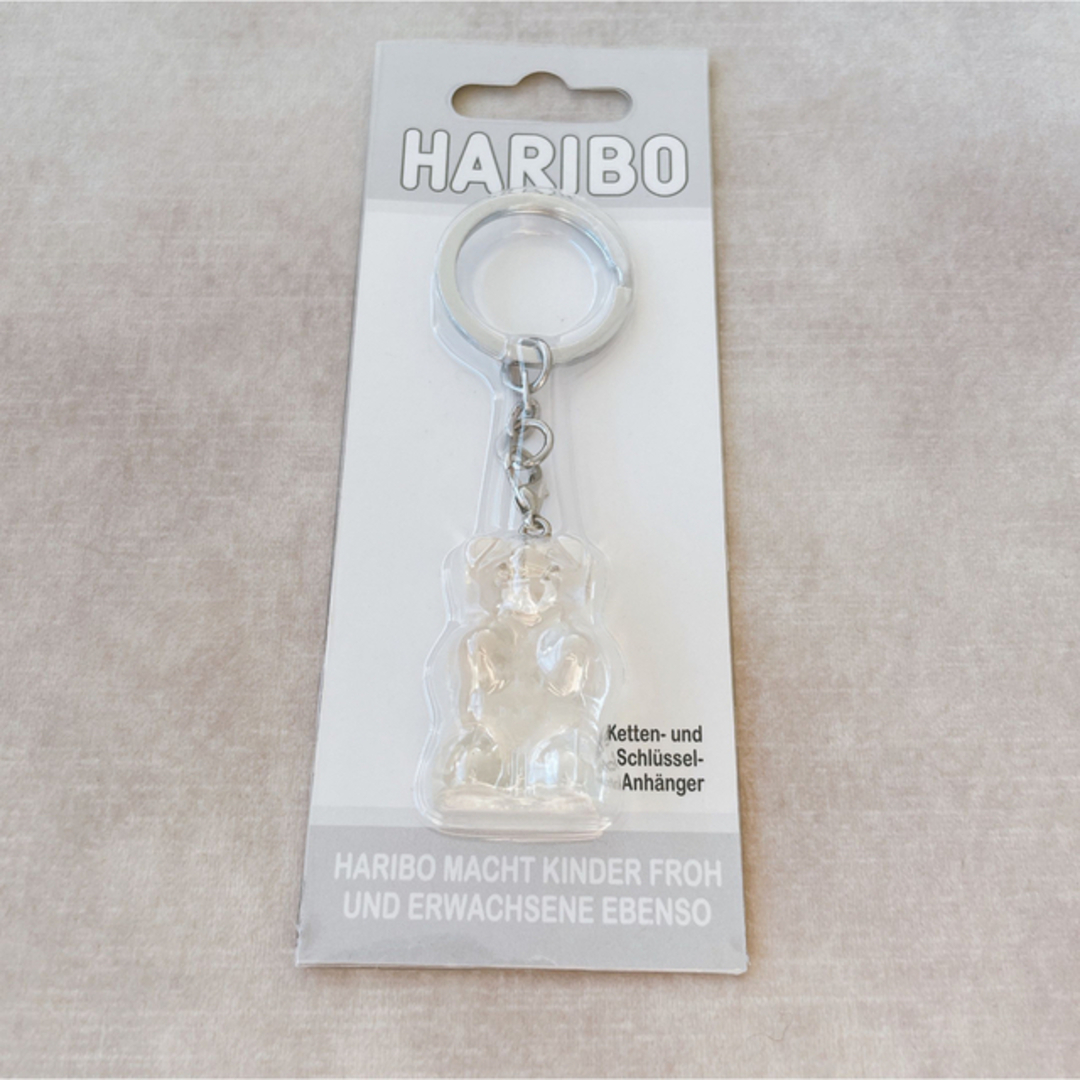 HARIBIO【日本未販売】ハリボー ゴールドベア キーホルダー 透明