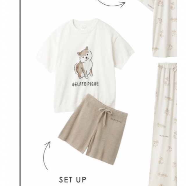 gelato pique - ジェラートピケ 柴犬 セットアップ 限定の通販 by